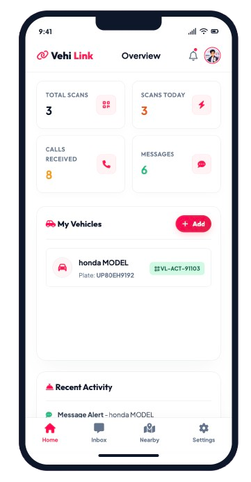 VehiLink app — How it works